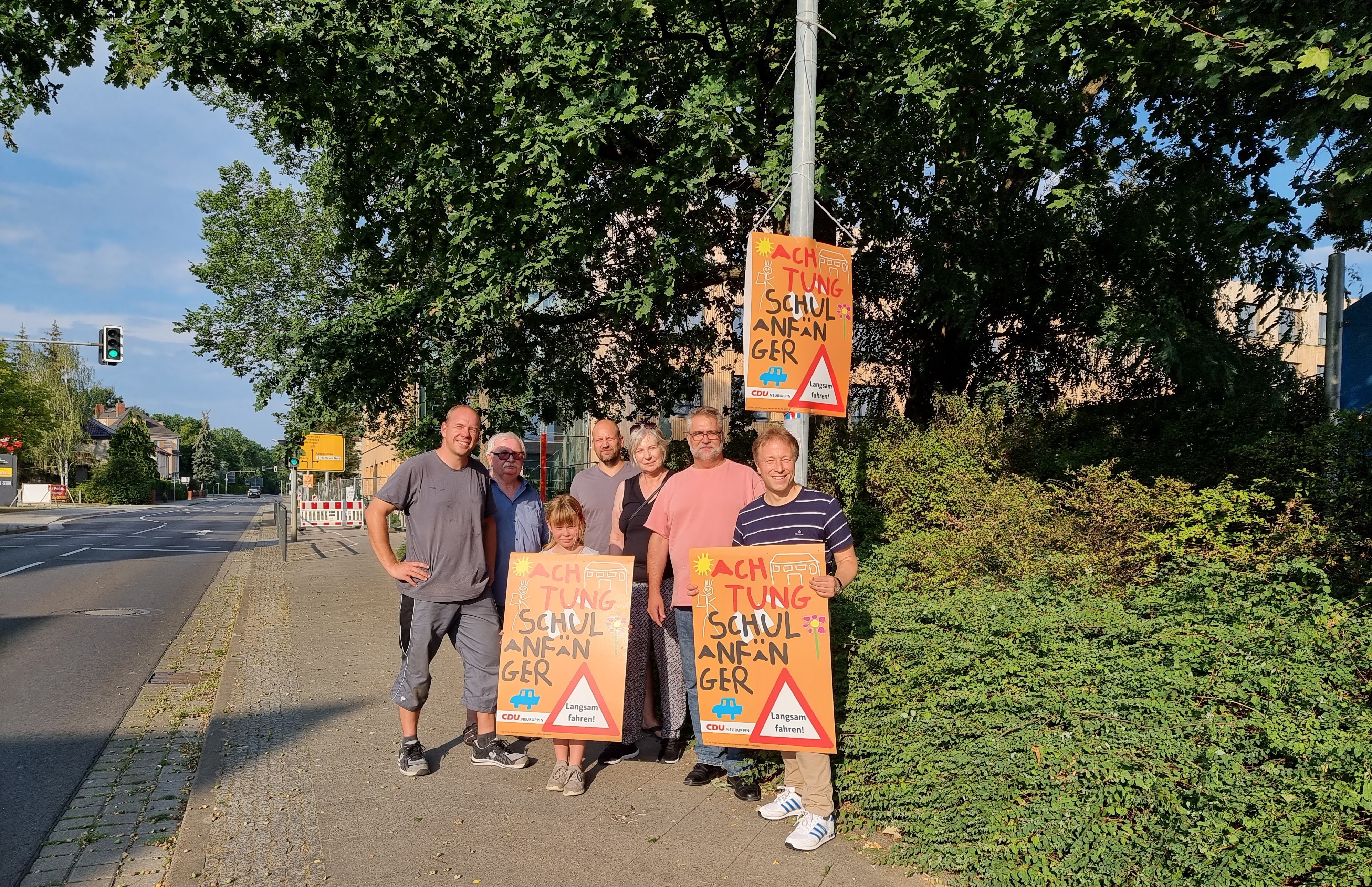 Die Mitglieder der CDU Neuruppin um den Vorsitzenden Sebastian Steineke