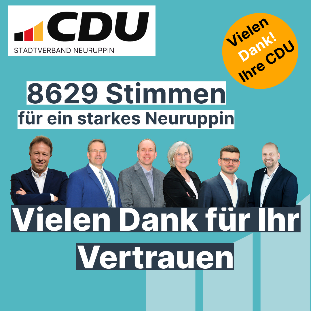 Die gewhlten Abgeordneten: Sebastian Steineke, Sven Deter, Michael Peter, Cornelie Schlegel, Max Krane und Andreas Gutteck