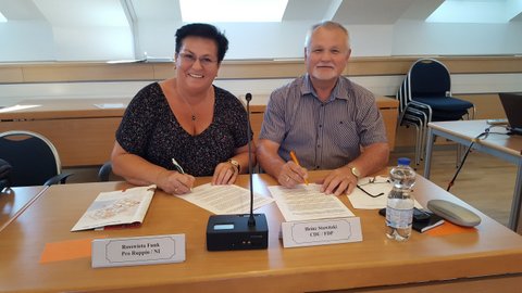 Rosswieta Funk (Pro Ruppin), Heinz Stawitzki (CDU Neuruppin)